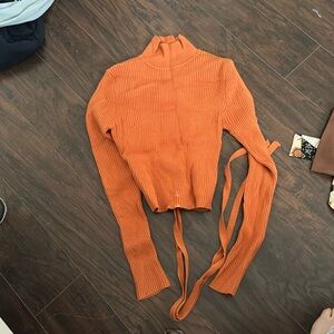 Long sleeve open back